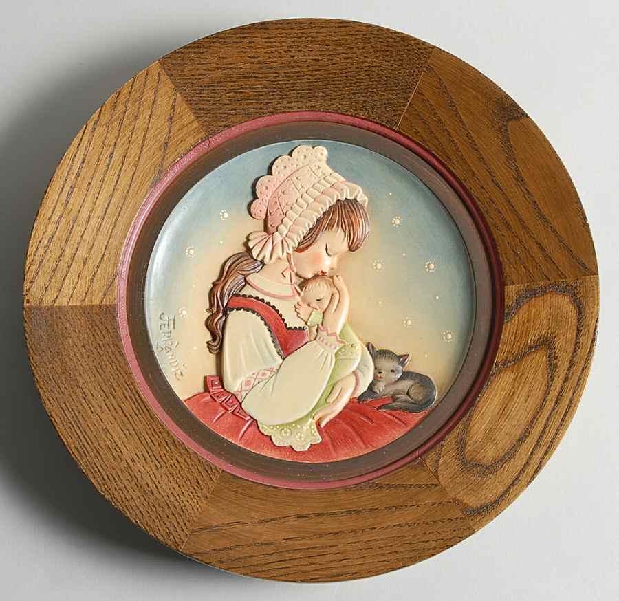 Ferrandiz Mother's Day Plate Mother And Child (Anri)  - Boxed by Anri-1