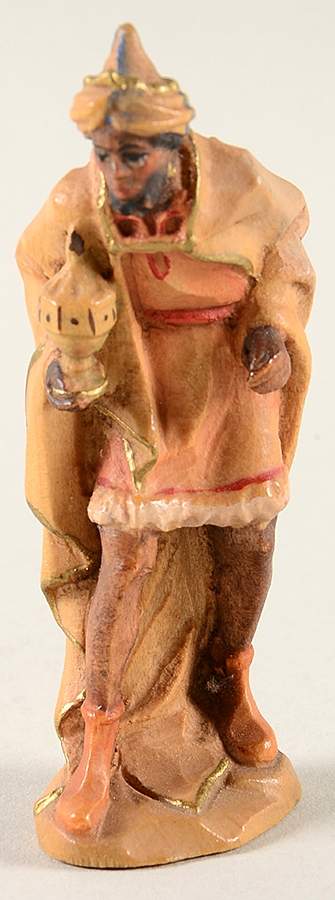 Kuolt 3" Wooden Nativity Figurine Moor King - Boxed by Anri-1