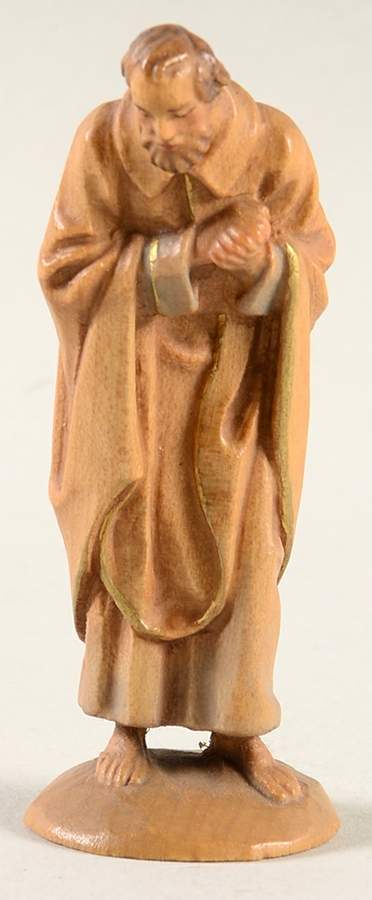Kuolt 3" Wooden Nativity Figurine Joseph - Boxed by Anri-1