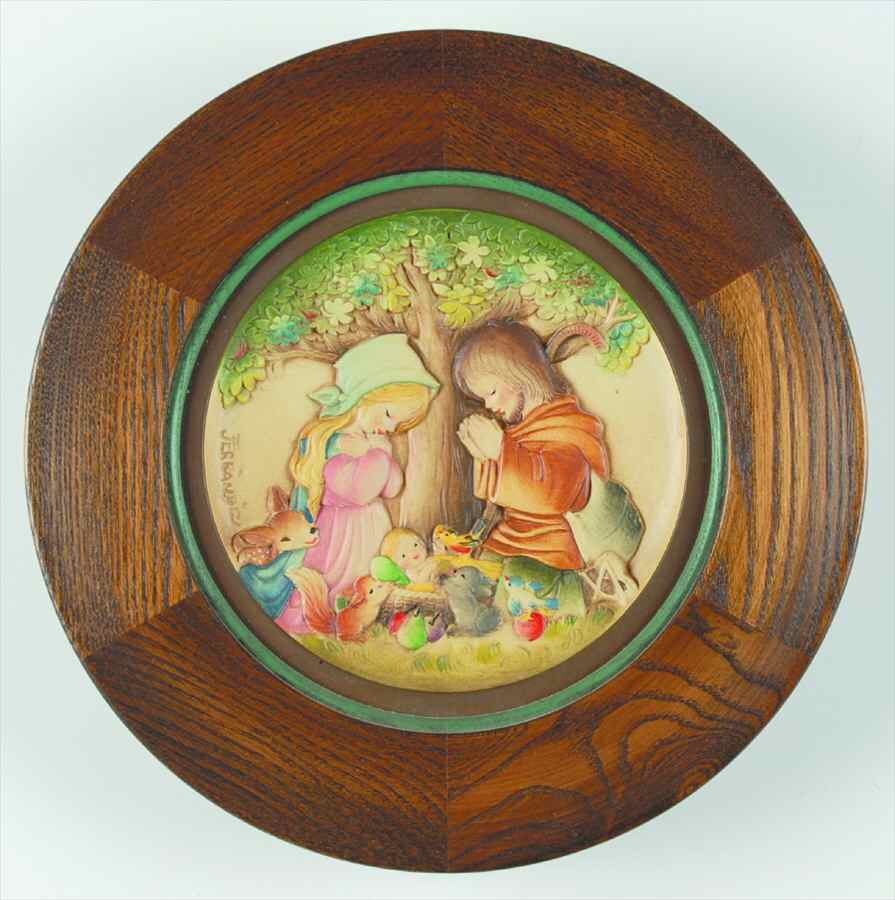 Ferrandiz Christmas Plate Mary & Joseph - Boxed by Anri-1