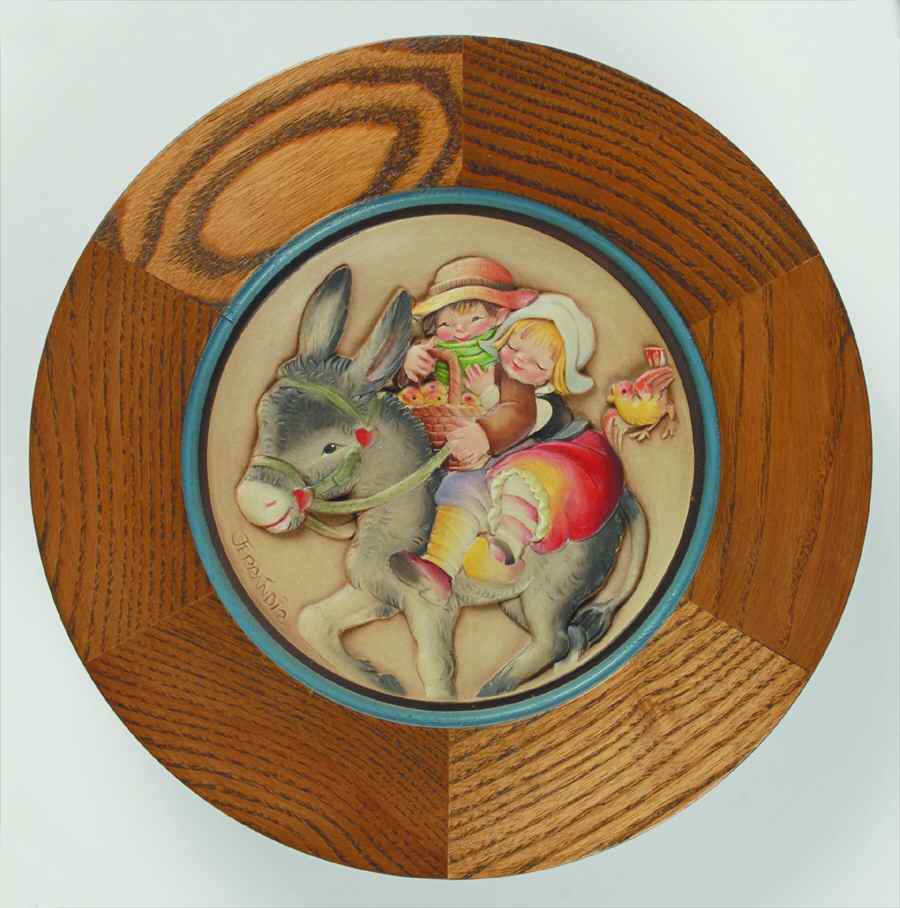 Ferrandiz Christmas Plate Flight Into Egypt - No Box by Anri-1