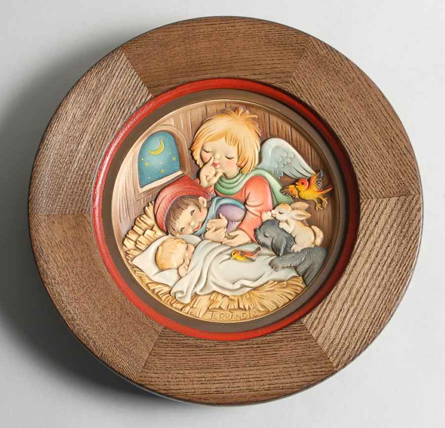 Ferrandiz Christmas Plate Peace Attend Thee - Boxed by Anri-1