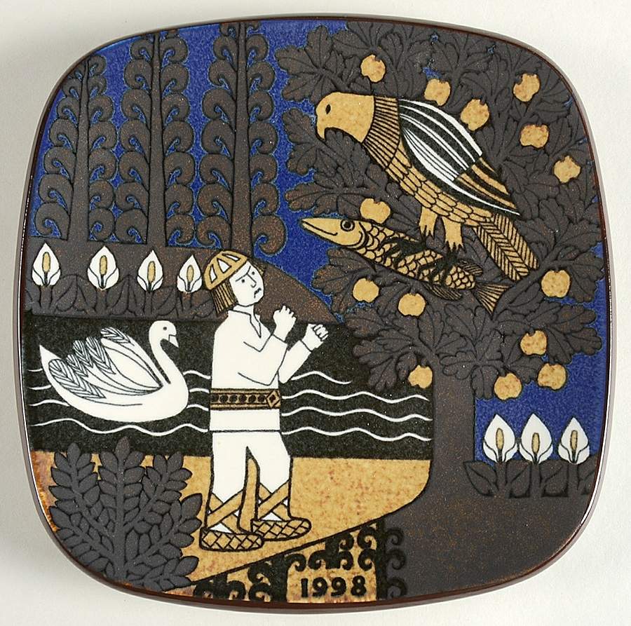 Kalevala Annual Plate The Eagle - No Box by Arabia of Finland-1