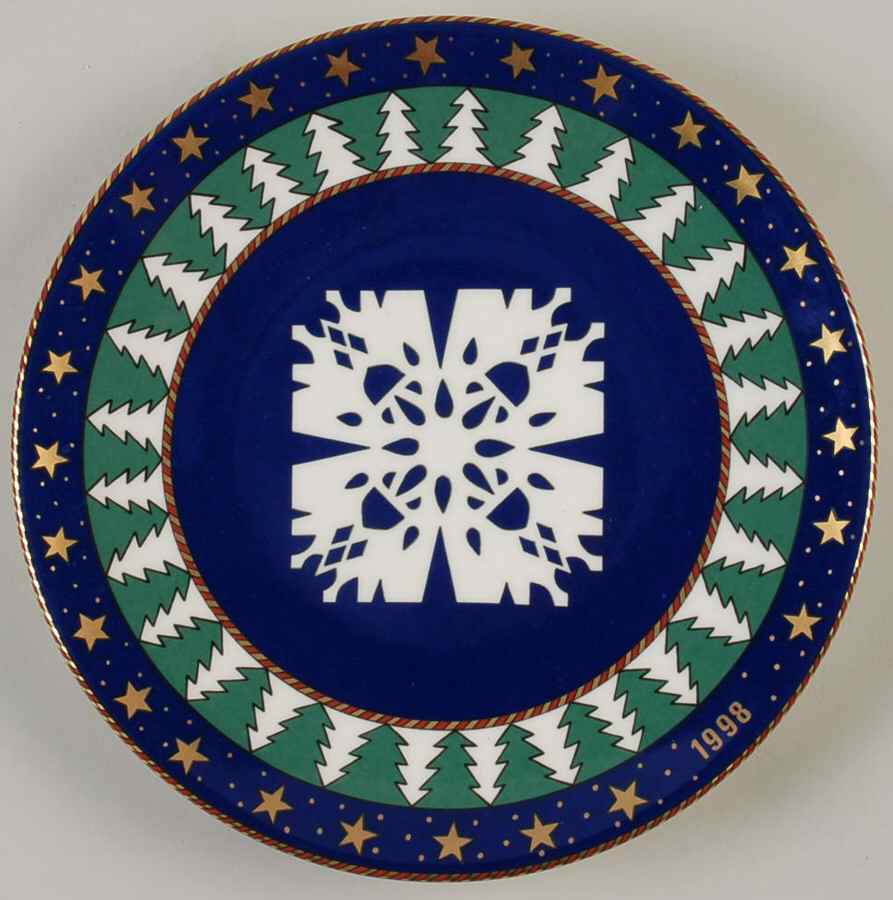 Arabia Christmas Plate Christmas Snowflake - No Box by Arabia of Finland-1