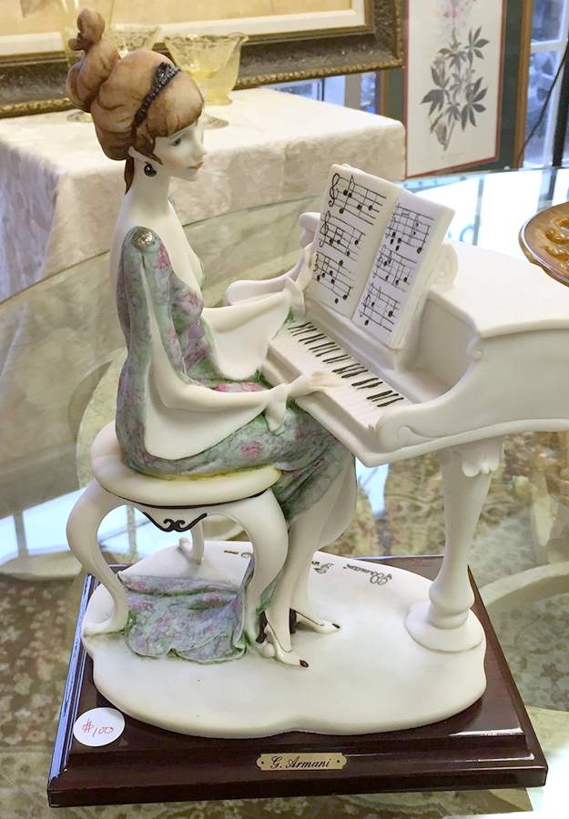 Musical Lady At Piano - Boxed by Armani-1
