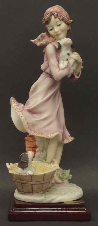People with Animals-Birds Girl With Puppies - No Box by Armani-1