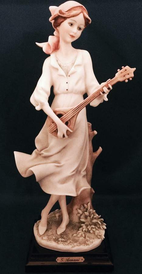Musical Girl With Mandolin - With Box by Armani-1
