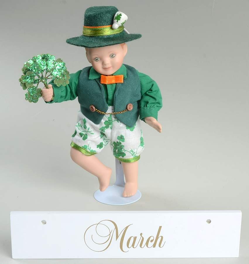 Calender Babies Lucky Leprechaun-March - No Box by Ashton Drake-1