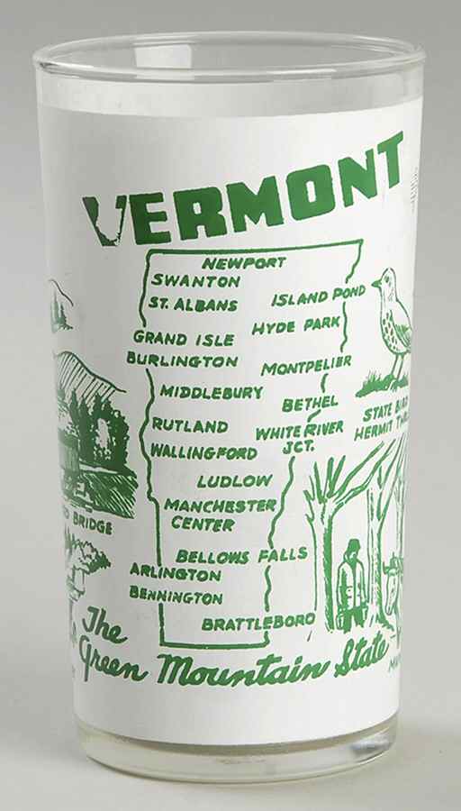 States Glasses-Clear Vermont - No Box by Hazel-Atlas-1
