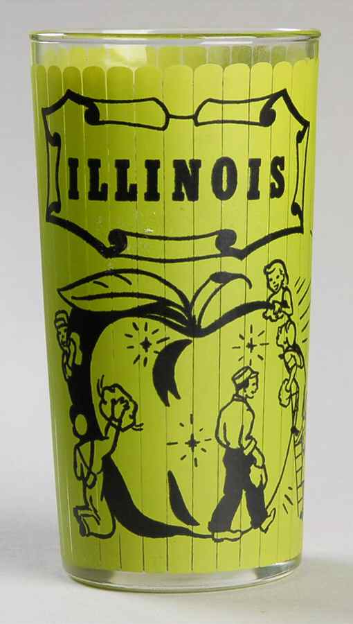 States Glasses-Clear Illinois - No Box by Hazel-Atlas-1