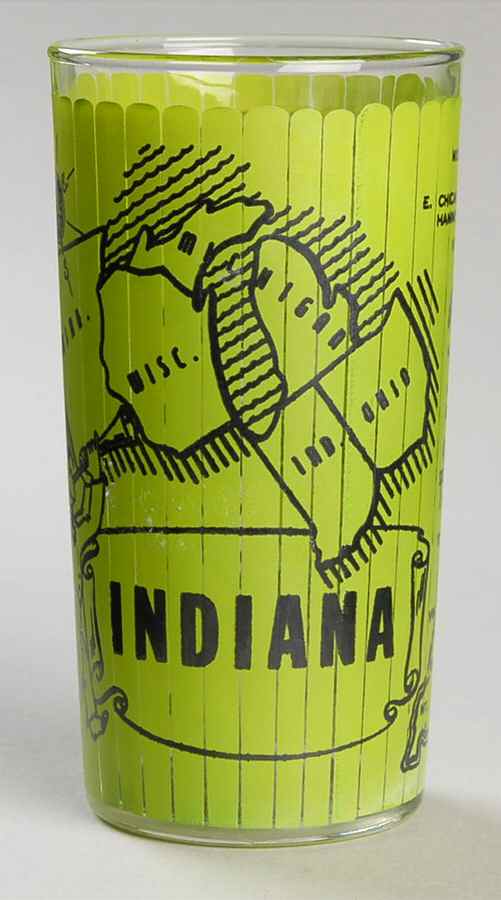States Glasses-Clear Indiana - No Box by Hazel-Atlas-1