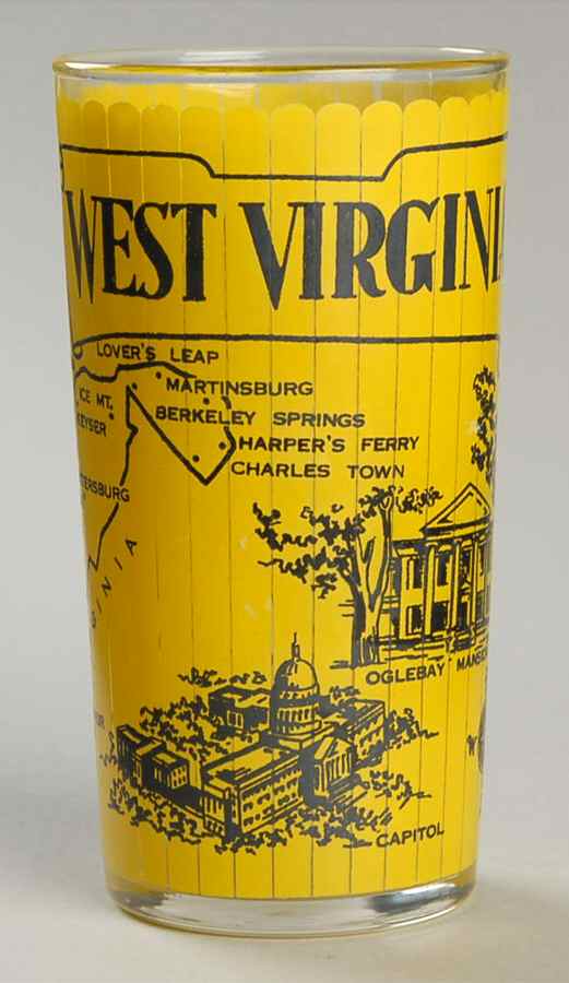 States Glasses-Clear West Virginia - No Box by Hazel-Atlas-1