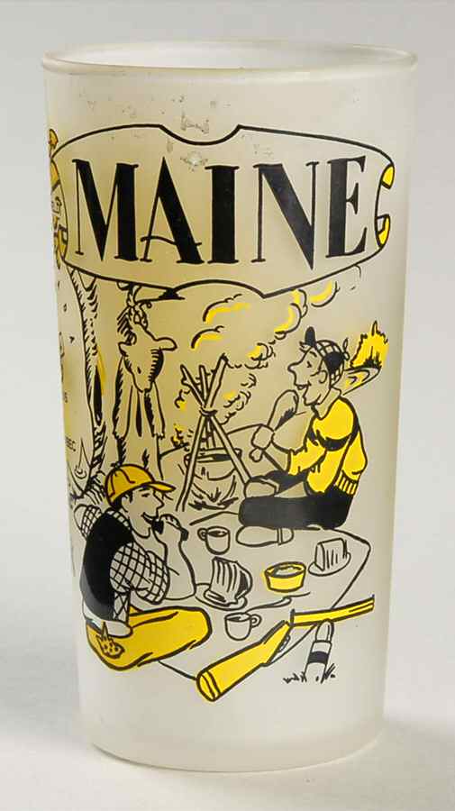 State Glasses-Frosted Maine - No Box by Hazel-Atlas-1