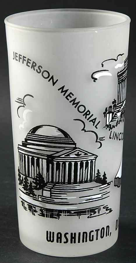 State Glasses-Frosted Washington Dc - No Box by Hazel-Atlas-1