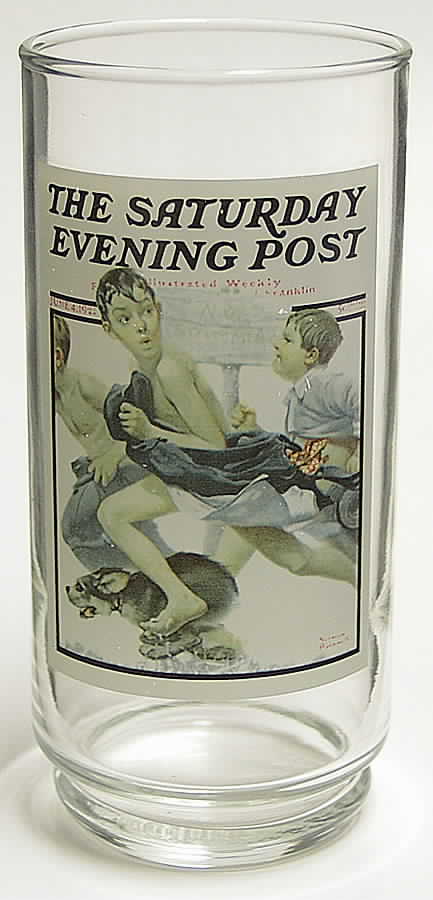 Saturday Evening Post Glasses No Swimming - No Box by Arby's-1