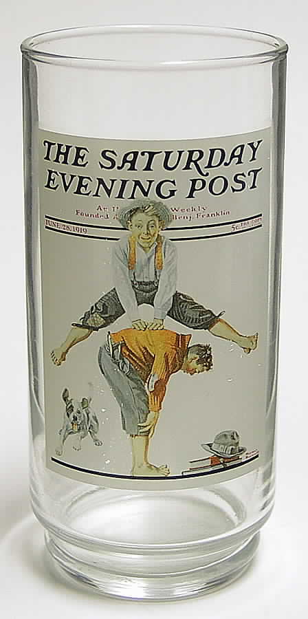 Saturday Evening Post Glasses Leap Frog - No Box by Arby's-1