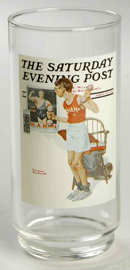 Saturday Evening Post Glasses The Champ - No Box by Arby's-1
