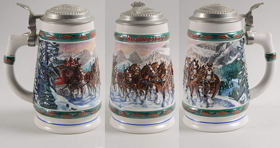Anheuser Busch Holiday Stein Special Delivery-Lidded/Signed/Numbered - No Box by Anheuser-Busch-1