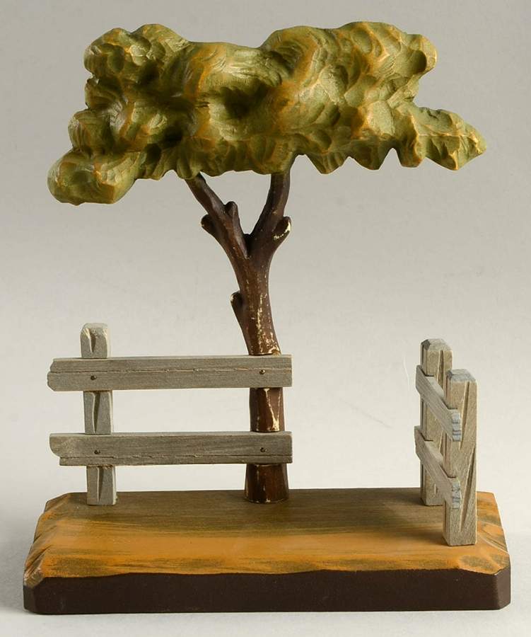 Anri Wood Carved Figurines Tree Display Stand - Boxed by Anri-1