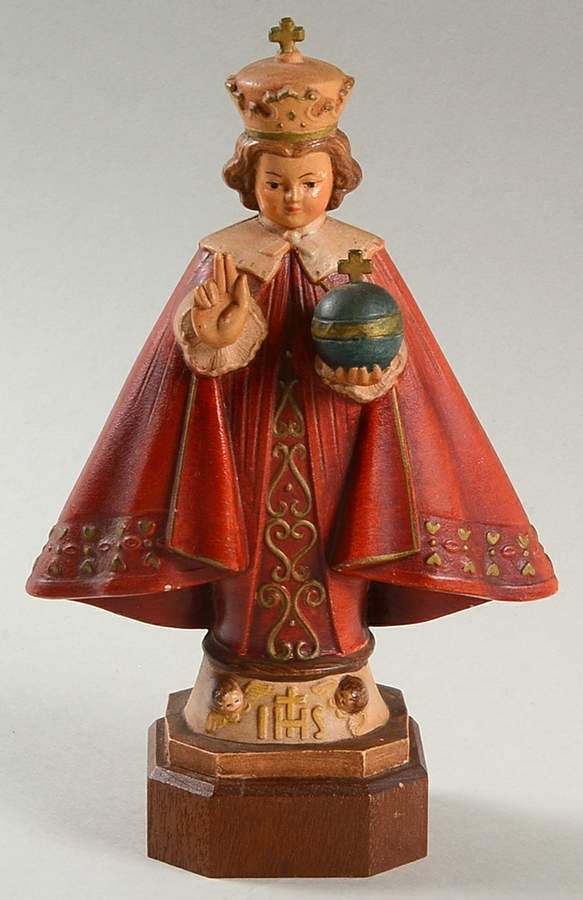 Anri Wood Carved Figurines Infant Of Prague - No Box by Anri-1