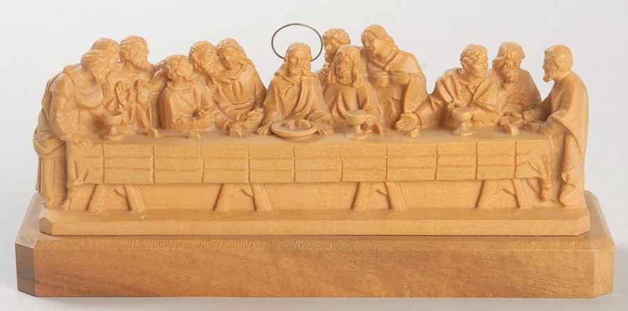 Anri Wood Carved Figurines Last Supper-Natural - No Box by Anri-1