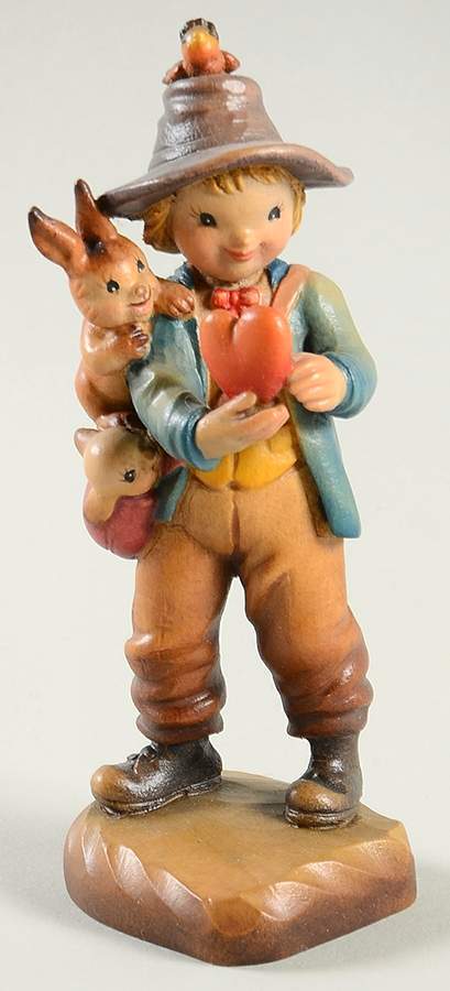 Anri Wood Carved Figurines Will You Be Mine - No Box by Anri-1