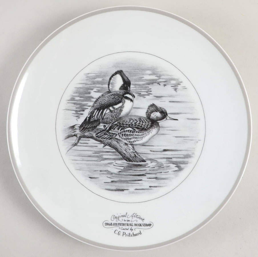 Federal Duck Stamp Hooded Mergansers-C G Pritchard - No Box by Abercrombie & Fitch-1