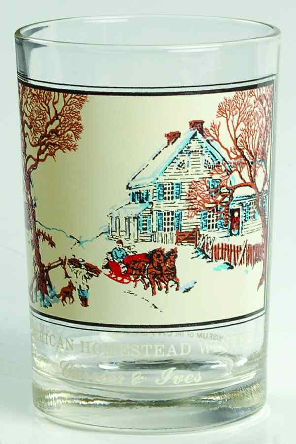 Currier and Ives #1 American Homestead In Winter - No Box by Arby's-1