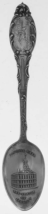 Alvin Silver Souvenir Spoon Faneuil Hall-Boston Massachusettes - No Box by Alvin-1