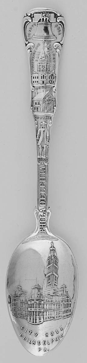 Alvin Silver Souvenir Spoon City Hall-Philadelpha Pennsylvania - No Box by Alvin-1