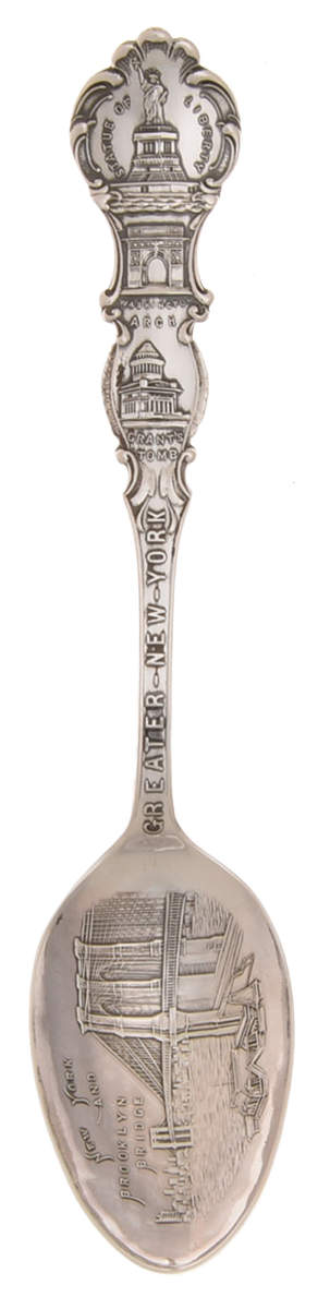 Alvin Silver Souvenir Spoon Greater New York - No Box by Alvin-1