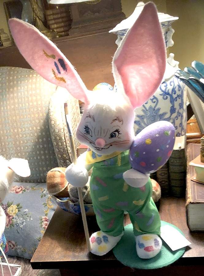 Analee Easter Dolls 12" Easter Painter Bunny - No Box by Annalee-1