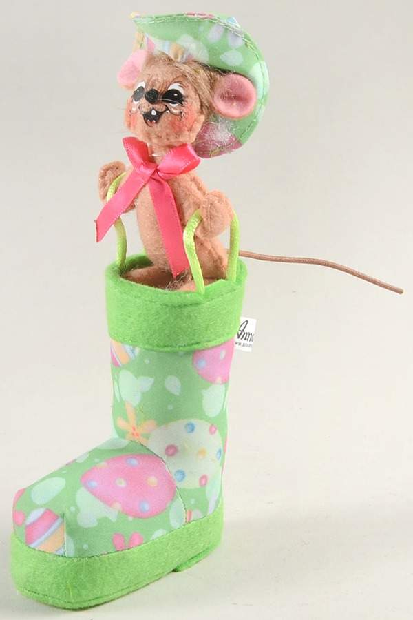 Easter and Spring Mice Garden Boot Mouse - No Box by Annalee-1