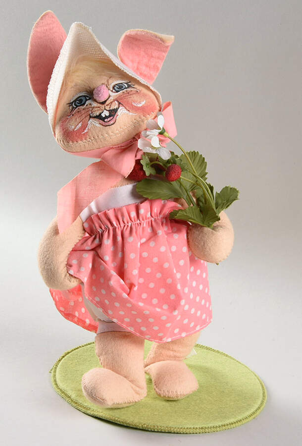 Analee Easter Dolls Country Girl With Strawberries - No Box by Annalee-1