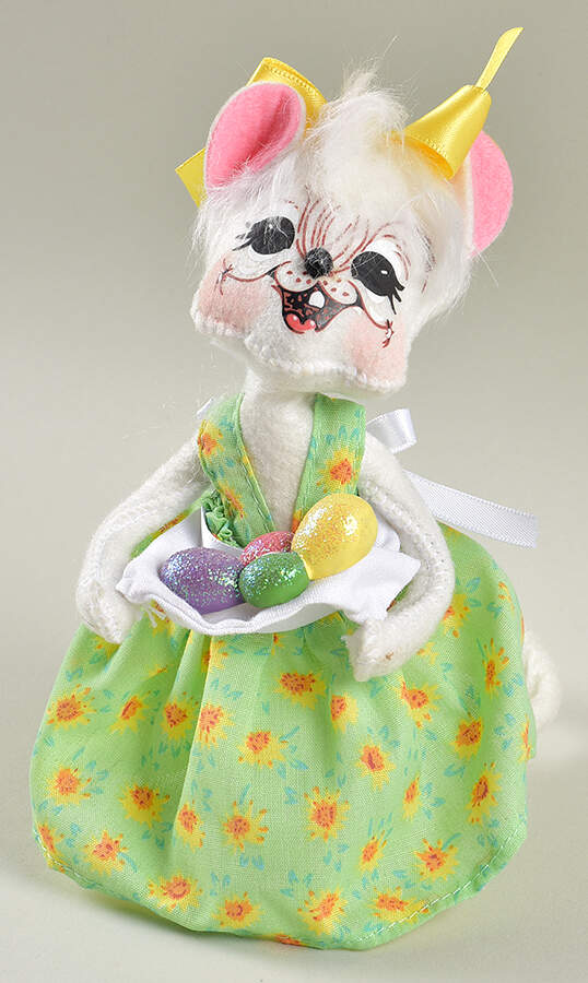 Easter and Spring Mice Egg Gathering Girl Mouse - No Box by Annalee-1