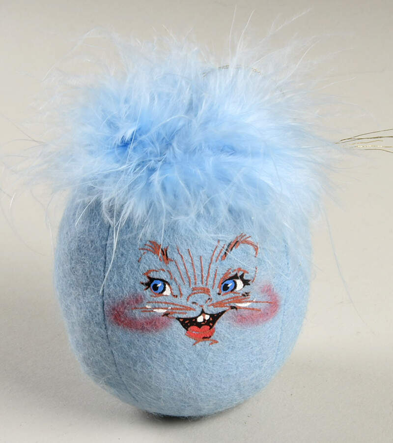 Analee Easter Dolls Annalee Blue Egg Ornament - No Box by Annalee-1