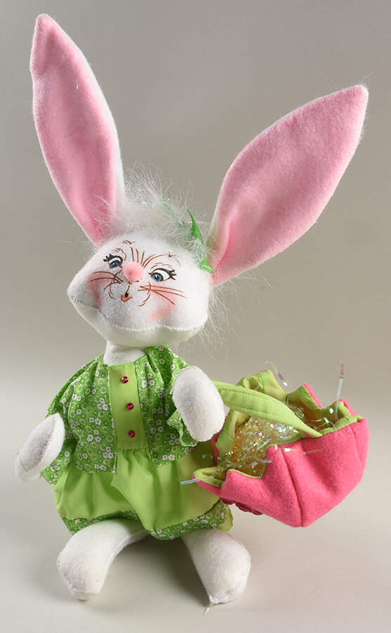 Analee Easter Dolls Spring Girl Bunny & Basket - No Box by Annalee-1