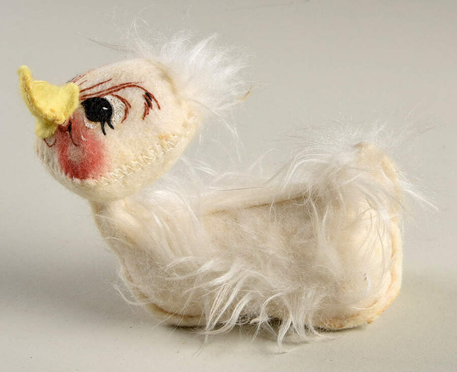 Analee Easter Dolls White Fluffy Duck - No Box by Annalee-1