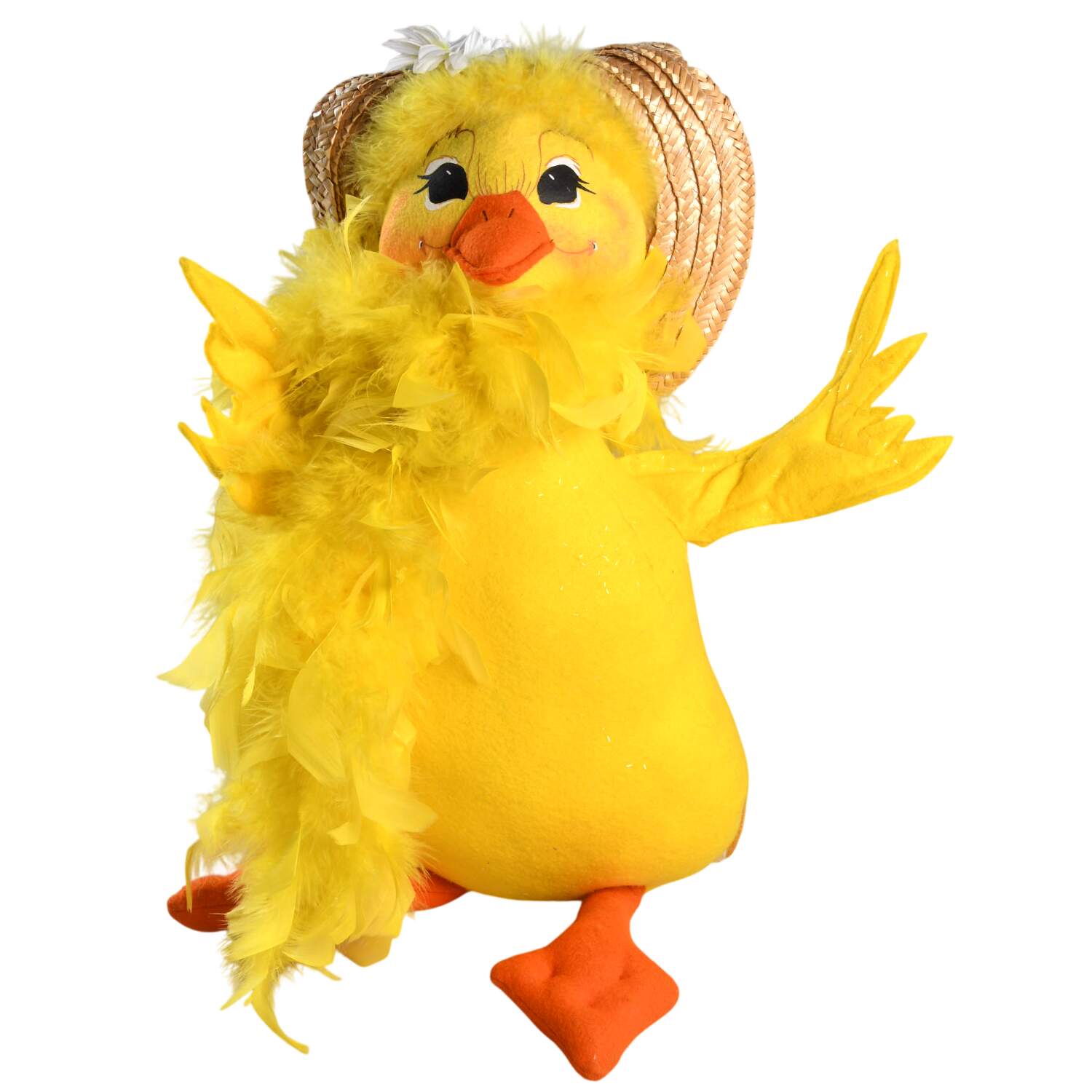 Analee Easter Dolls Momma Duck With Straw Hat - No Box by Annalee-1
