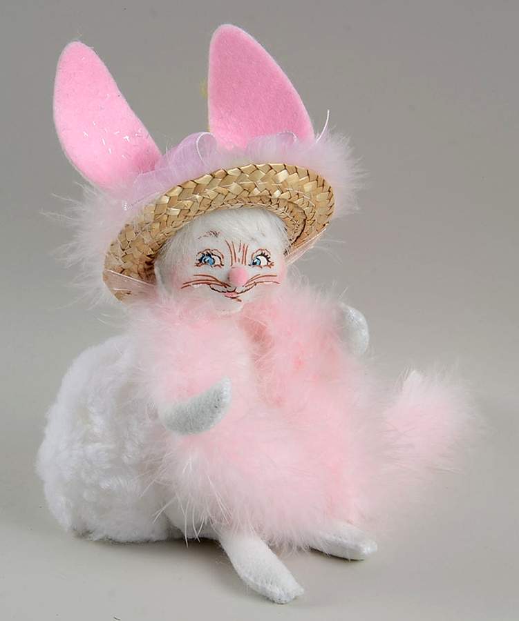Analee Easter Dolls Fancy Bunny - Pink - No Box by Annalee-1