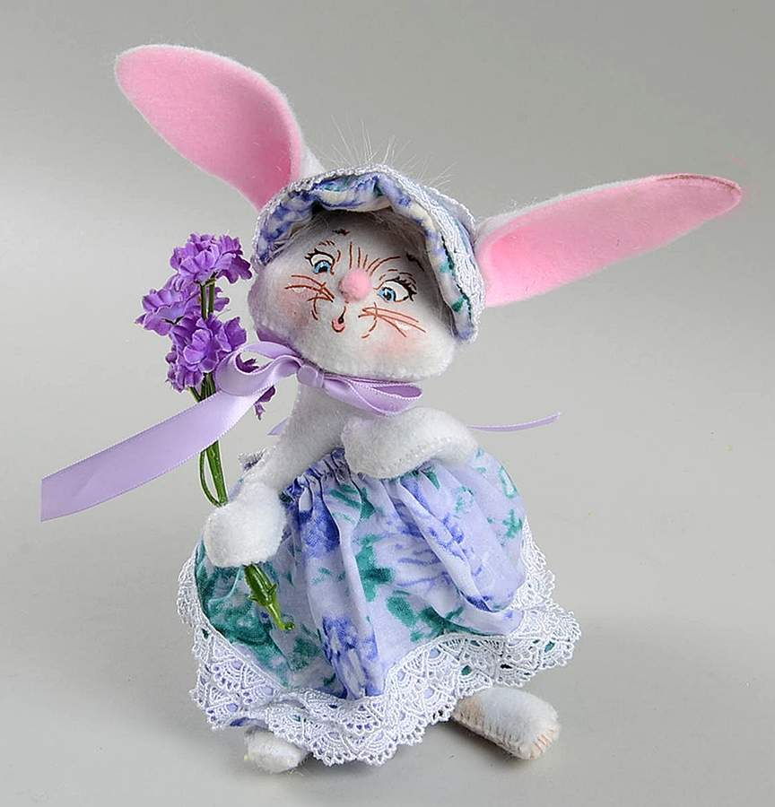 Analee Easter Dolls Spring Girl Bunny - No Box by Annalee-1