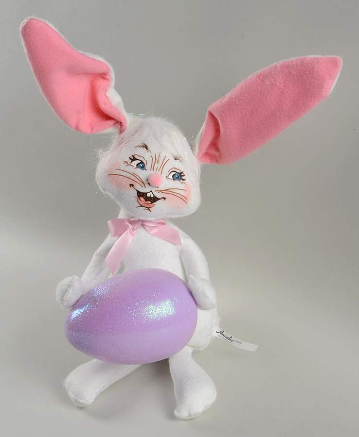 Analee Easter Dolls Bunny With Purple Egg - No Box by Annalee-1