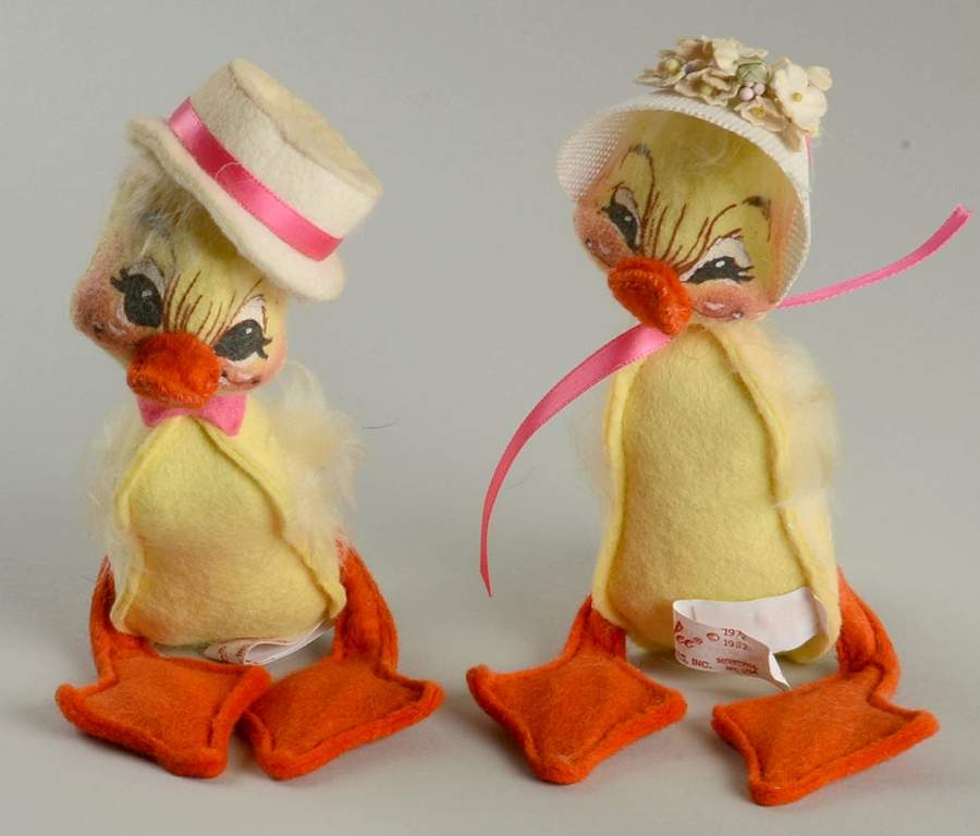 Analee Easter Dolls Ep Girl And Boy Duckling - No Box by Annalee-1