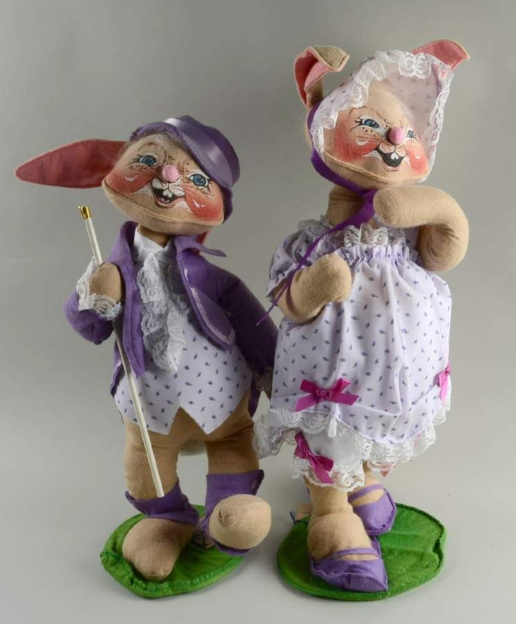 Analee Easter Dolls Easter Parade Couple  - No Box by Annalee-1