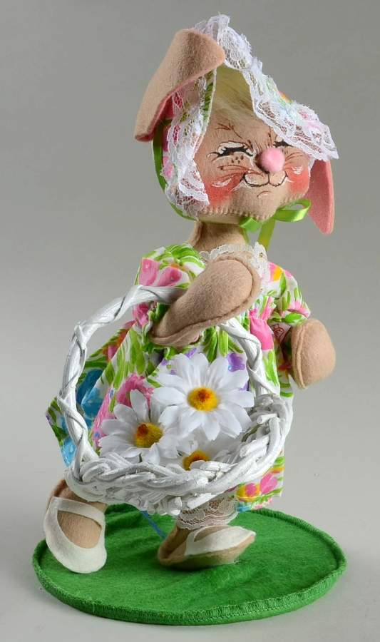Analee Easter Dolls 1991 Ep Girl Bunny W/Basket  - No Box by Annalee-1