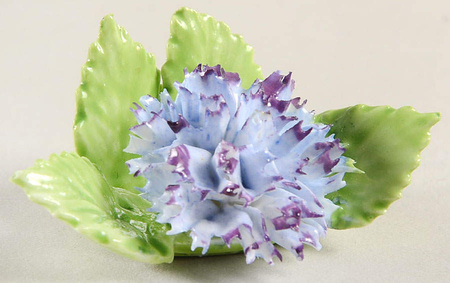 Floral Giftware Blue Carnation Place Card Holder - No Box by Adderley-1