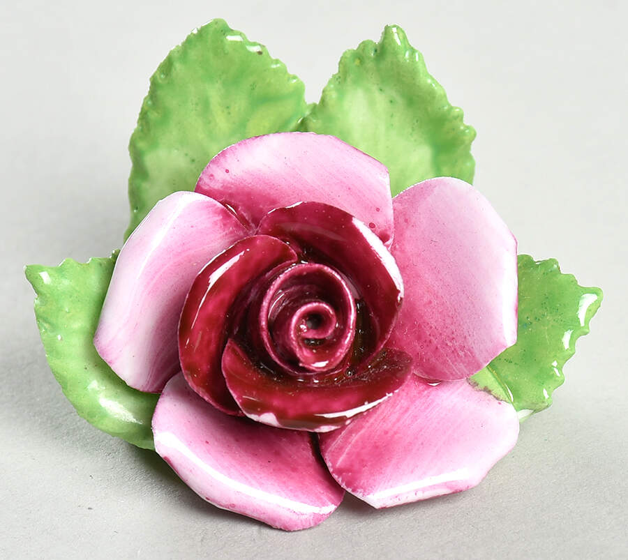 Floral Giftware Pink Rose-Place Card Holder - No Box by Adderley-1