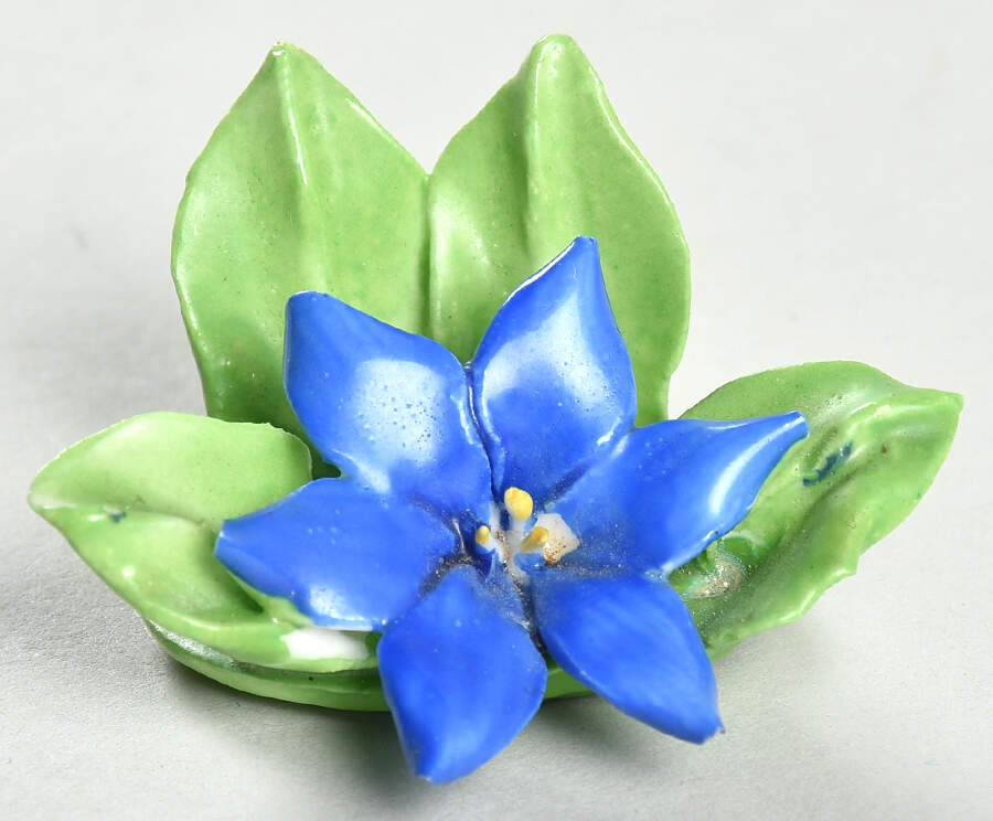 Floral Giftware Blue Flower-Place Card Holder - No Box by Adderley-1