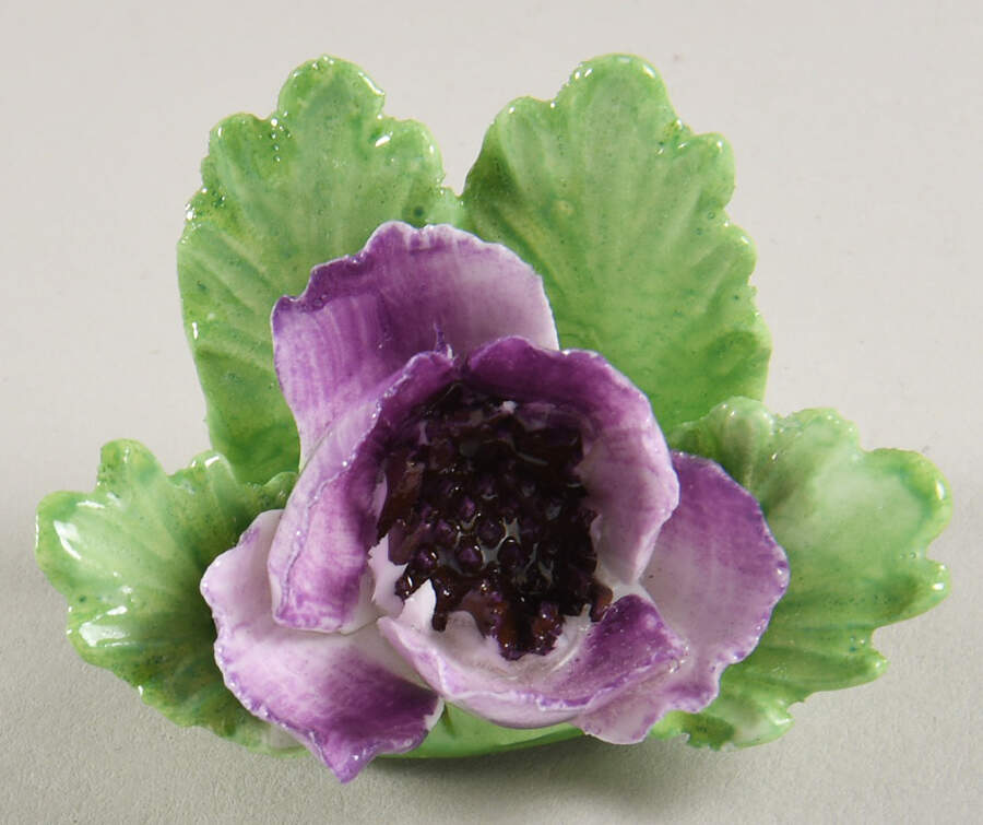 Floral Giftware Purple Flower-Place Card Holder - No Box by Adderley-1