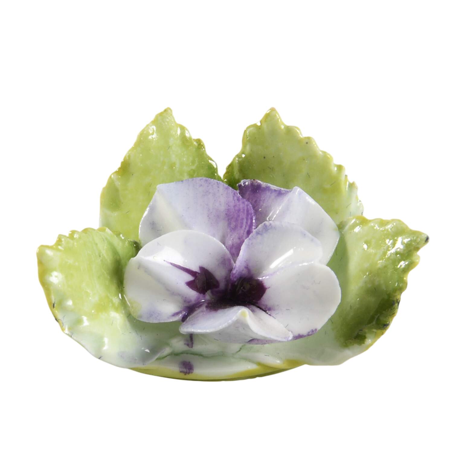 Floral Giftware Purple Pansy Place Card Holder - No Box by Adderley-1